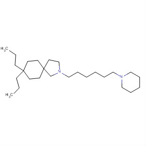 Molecular Structure of 123018-53-1 (2-Azaspiro[4.5]decane, 2-[6-(1-piperidinyl)hexyl]-8,8-dipropyl-)