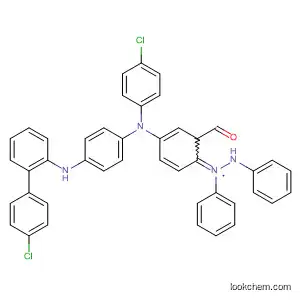 Molecular Structure of 123073-05-2 (Benzaldehyde,
4-[(4-chlorophenyl)[4-[(4-chlorophenyl)phenylamino]phenyl]amino]-,
diphenylhydrazone)