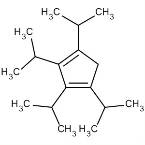 Molecular Structure of 123233-54-5 (1,3-Cyclopentadiene, tetrakis(1-methylethyl)-)