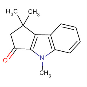 Molecular Structure of 126863-41-0 (Cyclopent[b]indol-3(2H)-one, 1,4-dihydro-1,1,4-trimethyl-)