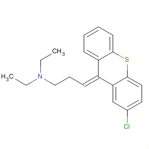 Molecular Structure of 127322-20-7 (1-Propanamine, 3-(2-chloro-9H-thioxanthen-9-ylidene)-N,N-diethyl-,
(E)-)