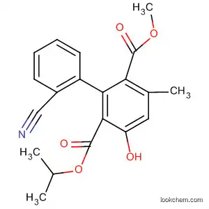 Molecular Structure of 127975-95-5 ([1,1'-Biphenyl]-2,6-dicarboxylic acid, 2'-cyano-3-hydroxy-5-methyl-,
2-methyl 6-(1-methylethyl) ester)