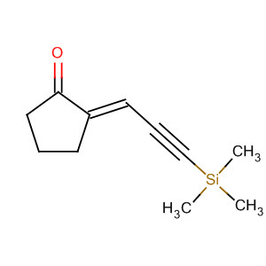 Molecular Structure of 128878-86-4 (Cyclopentanone, 2-[3-(trimethylsilyl)-2-propynylidene]-, (E)-)