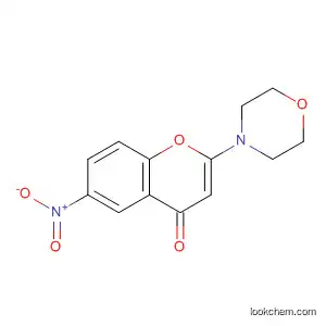 Molecular Structure of 130735-71-6 (4H-1-Benzopyran-4-one, 2-(4-morpholinyl)-6-nitro-)