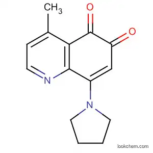5,6-Quinolinedione, 4-methyl-8-(1-pyrrolidinyl)-