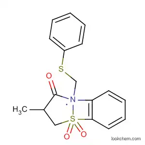 Molecular Structure of 133742-98-0 (1,2-Benzisothiazol-3(2H)-one, 4-methyl-2-[(phenylthio)methyl]-,
1,1-dioxide)