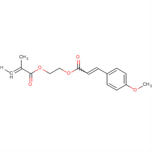 Molecular Structure of 133750-25-1 (2-Propenoic acid, 2-methyl-,
2-[[3-(4-methoxyphenyl)-1-oxo-2-propenyl]oxy]ethyl ester, (E)-)