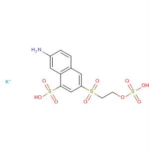 Molecular Structure of 135962-27-5 (1-Naphthalenesulfonic acid, 7-amino-3-[[2-(sulfooxy)ethyl]sulfonyl]-,
monopotassium salt)