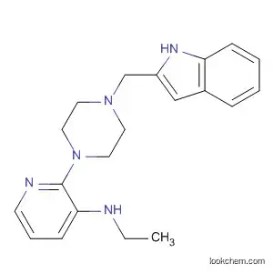 Molecular Structure of 136816-79-0 (3-Pyridinamine, N-ethyl-2-[4-(1H-indol-2-ylmethyl)-1-piperazinyl]-)