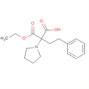 Molecular Structure of 136982-35-9 (1-Pyrrolidineacetic acid, 2-carboxy-a-(2-phenylethyl)-, a-ethyl ester)