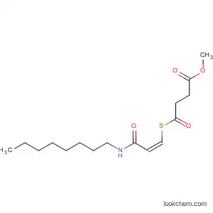 Molecular Structure of 137148-64-2 (Butanoic acid, 4-[[3-(octylamino)-3-oxo-1-propenyl]thio]-4-oxo-, methyl
ester, (Z)-)