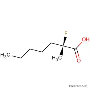 Molecular Structure of 137505-56-7 (Heptanoic acid, 2-fluoro-2-methyl-, (S)-)