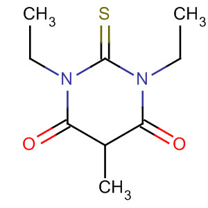Molecular Structure of 137914-21-7 (4,6(1H,5H)-Pyrimidinedione, 1,3-diethyldihydro-5-methyl-2-thioxo-)