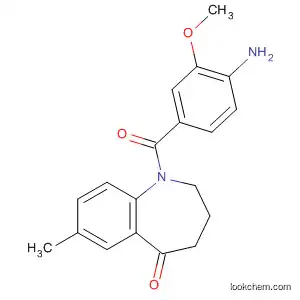Molecular Structure of 137976-77-3 (5H-1-Benzazepin-5-one,
1-(4-amino-3-methoxybenzoyl)-1,2,3,4-tetrahydro-7-methyl-)
