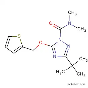 Molecular Structure of 138030-38-3 (1H-1,2,4-Triazole-1-carboxamide,
3-(1,1-dimethylethyl)-N,N-dimethyl-5-(2-thienylmethoxy)-)