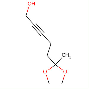 Molecular Structure of 138667-73-9 (2-Pentyn-1-ol, 5-(2-methyl-1,3-dioxolan-2-yl)-)