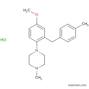 Molecular Structure of 138908-10-8 (Piperazine, 1-[4-methoxy-2-[(4-methylphenyl)methyl]phenyl]-4-methyl-,
monohydrochloride)