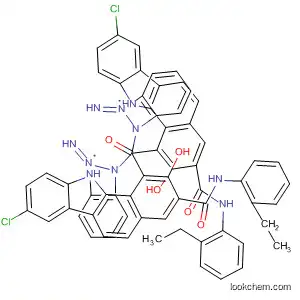 Molecular Structure of 138918-48-6 (11H-Benzo[a]carbazole-3-carboxamide,
1,1'-[carbonylbis(imino-2,1-phenyleneazo)]bis[8-chloro-N-(2-ethylphenyl
)-2-hydroxy-)