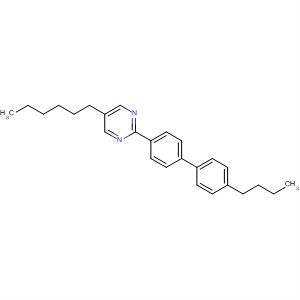 Molecular Structure of 138955-21-2 (Pyrimidine, 2-(4'-butyl[1,1'-biphenyl]-4-yl)-5-hexyl-)