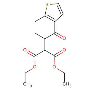 Molecular Structure of 138962-49-9 (Propanedioic acid, (4,5,6,7-tetrahydro-4-oxobenzo[b]thien-5-yl)-, diethyl
ester)