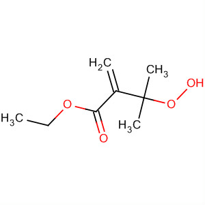 Molecular Structure of 138999-37-8 (Butanoic acid, 3-hydroperoxy-3-methyl-2-methylene-, ethyl ester)