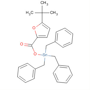 Molecular Structure of 139008-02-9 (Stannane,
[[[5-(1,1-dimethylethyl)-2-furanyl]carbonyl]oxy]tris(phenylmethyl)-)