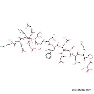 Molecular Structure of 139035-13-5 (L-Cysteine,
L-methionyl-L-glutaminyl-L-a-glutamyl-L-a-aspartyl-L-isoleucyl-L-isoleucyl-
L-seryl-L-leucyl-L-tryptophyl-L-a-aspartyl-L-glutaminyl-L-seryl-L-leucyl-L-lys
yl-L-prolyl-)