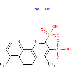 Molecular Structure of 139064-14-5 (1,10-Phenanthrolinedisulfonic acid, 4,7-dimethyl-, disodium salt)