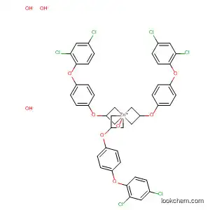 Molecular Structure of 139198-37-1 (Zincate(1-), tris[2-[4-(2,4-dichlorophenoxy)phenoxy]propanoato]-,
hydrogen)