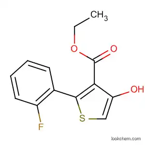 Molecular Structure of 139414-83-8 (3-Thiophenecarboxylic acid, 2-(2-fluorophenyl)-4-hydroxy-, ethyl ester)