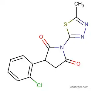 Molecular Structure of 139477-28-4 (2,5-Pyrrolidinedione,
3-(2-chlorophenyl)-1-(5-methyl-1,3,4-thiadiazol-2-yl)-)