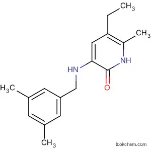 Molecular Structure of 139548-25-7 (2(1H)-Pyridinone,
3-[[(3,5-dimethylphenyl)methyl]amino]-5-ethyl-6-methyl-)