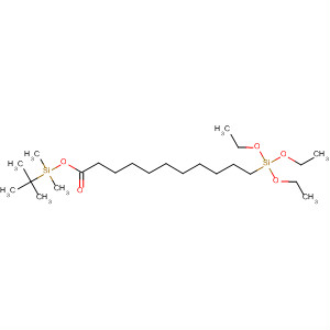 Molecular Structure of 139606-98-7 (Undecanoic acid, 11-(triethoxysilyl)-, (1,1-dimethylethyl)dimethylsilyl
ester)