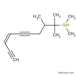 Molecular Structure of 139608-49-4 (Silane, 3-hexene-1,5-diynyldimethyl(1,1,2-trimethylpropyl)-, (Z)-)