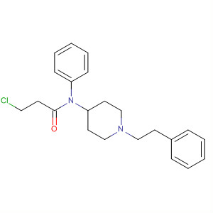 Molecular Structure of 139639-38-6 (Propanamide, 3-chloro-N-phenyl-N-[1-(2-phenylethyl)-4-piperidinyl]-)