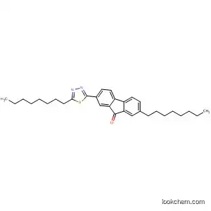 Molecular Structure of 139692-93-6 (9H-Fluoren-9-one, 2-octyl-7-(5-octyl-1,3,4-thiadiazol-2-yl)-)