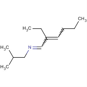 Molecular Structure of 139878-80-1 (1-Propanamine, N-(2-ethyl-2-hexenylidene)-2-methyl-)