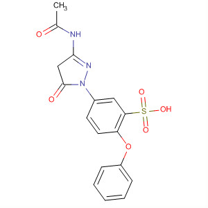 Molecular Structure of 139906-93-7 (Benzenesulfonic acid,
5-[3-(acetylamino)-4,5-dihydro-5-oxo-1H-pyrazol-1-yl]-2-phenoxy-)