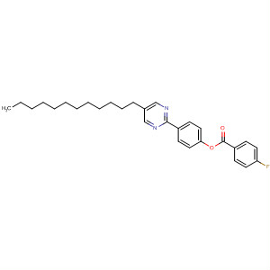 Molecular Structure of 139907-15-6 (Benzoic acid, 4-fluoro-, 4-(5-dodecyl-2-pyrimidinyl)phenyl ester)