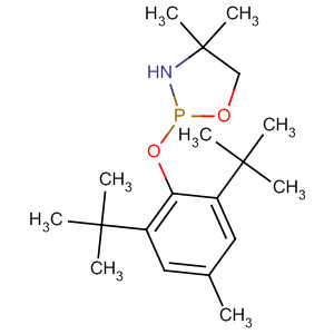 Molecular Structure of 139908-41-1 (1,3,2-Oxazaphospholidine,
2-[2,6-bis(1,1-dimethylethyl)-4-methylphenoxy]-4,4-dimethyl-)