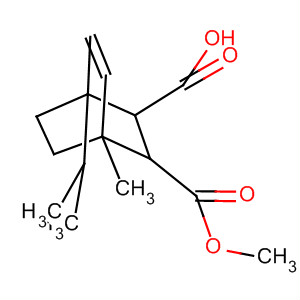 Molecular Structure of 139913-10-3 (Bicyclo[2.2.2]oct-5-ene-2,3-dicarboxylic acid,
1-methyl-4-(1-methylethyl)-, monomethyl ester)