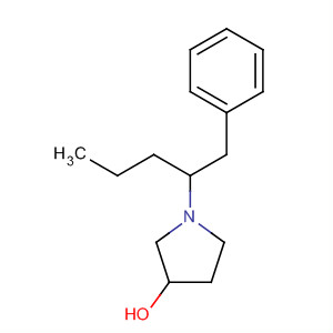 Molecular Structure of 139925-23-8 (3-Pyrrolidinol, 1-[1-(phenylmethyl)butyl]-)