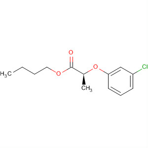 Molecular Structure of 139930-18-0 (Propanoic acid, 2-(3-chlorophenoxy)-, butyl ester, (S)-)