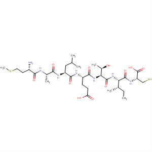 Molecular Structure of 140129-14-2 (L-Cysteine,
N-[N-[N-[N-[N-(N-L-methionyl-L-alanyl)-L-leucyl]-L-a-glutamyl]-L-threonyl]-
L-isoleucyl]-)