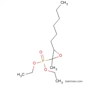 Molecular Structure of 140157-12-6 (Phosphonic acid, (3-hexyl-2-methyloxiranyl)-, diethyl ester)