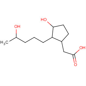 Molecular Structure of 140163-64-0 (Cyclopentaneacetic acid, 3-hydroxy-2-(4-hydroxypentyl)-)