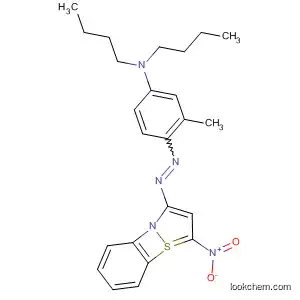 Molecular Structure of 140234-75-9 (Benzenamine,
N,N-dibutyl-3-methyl-4-[(5-nitro-2,1-benzisothiazol-3-yl)azo]-)