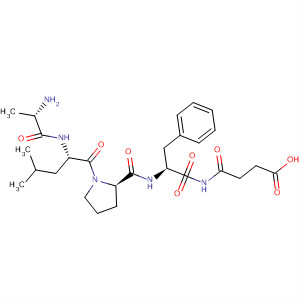 Molecular Structure of 140366-34-3 (L-Phenylalaninamide,
N-(3-carboxy-1-oxopropyl)-L-alanyl-L-leucyl-L-prolyl-)