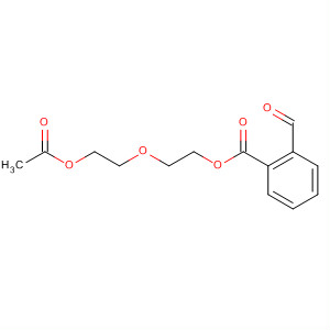 Molecular Structure of 140448-92-6 (Benzoic acid, formyl-, 2-[2-(acetyloxy)ethoxy]ethyl ester)