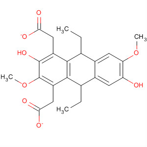 Molecular Structure of 140648-10-8 (2,6-Anthracenediol, 9,10-diethyl-9,10-dihydro-3,7-dimethoxy-,
diacetate, cis-)